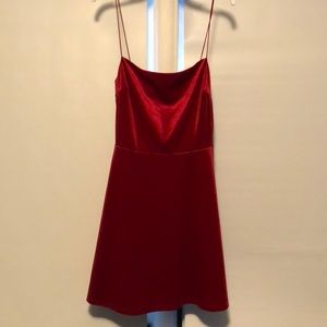 Red Velvet Urban Outfitters Dress